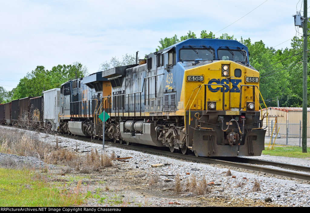 CSXT 458 Train L837-10